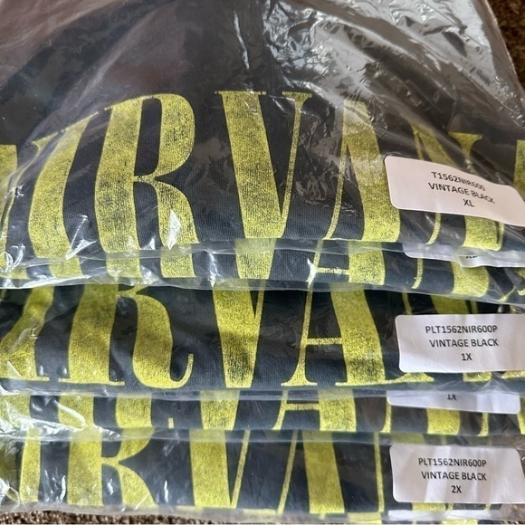 Daydreamer Nirvana Smiley Merch Tee in Vintage Black - Picture 8 of 11